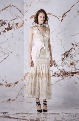 Asilio Before the Blaze Dress Cream Size 8 for rent on The Volte - image 1