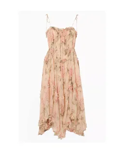 Zimmermann Silk Prima Hydrangea Floating Dress Floral Size 1/ AU 10 for rent on The Volte - image 4