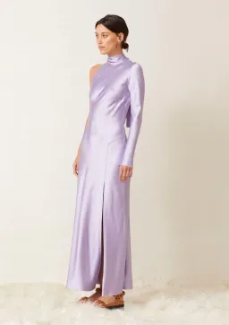 Bec & Bridge Violetta Asymmetrical Maxi Dress Lilac Size 10 for rent on The Volte - image 1