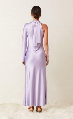 Bec & Bridge Violetta Asymmetrical Maxi Dress Lilac Size 10 for rent on The Volte - image 3