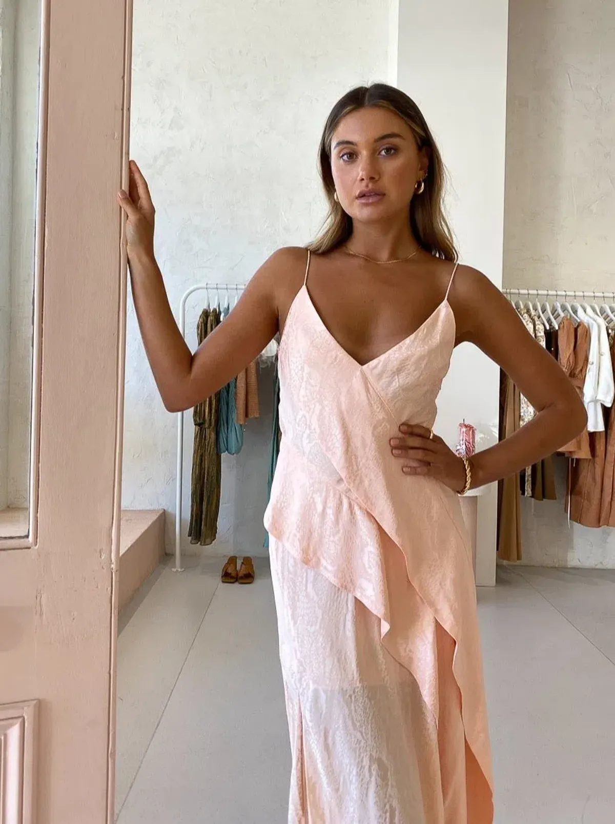 Acler Godwick Dress Tangerine Size 10 - Image 4