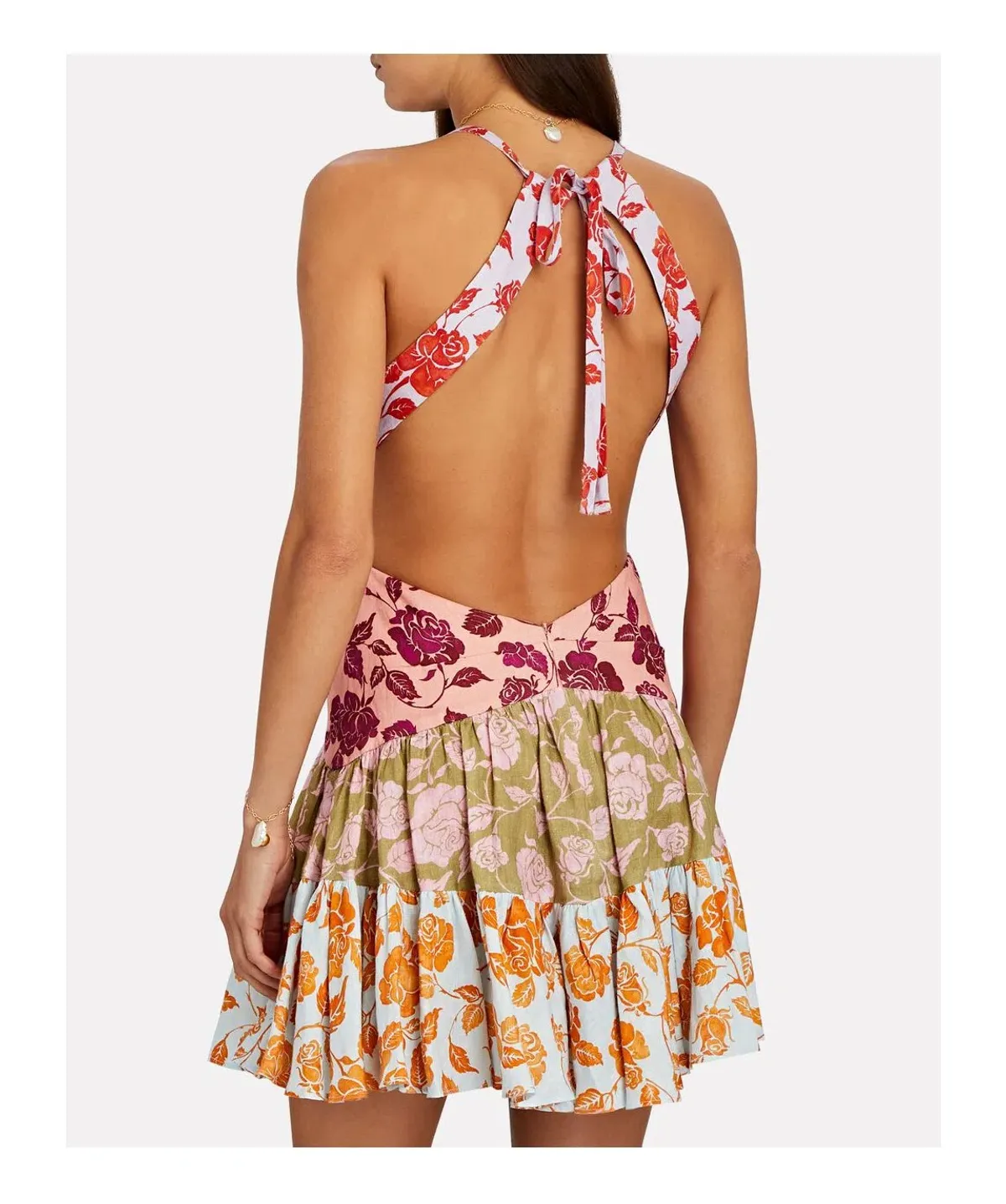 Zimmermann Lovestruck V neck Mini Dress Multi Print Size 2/AU 12 - Image 5