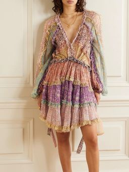 Zimmermann Carnaby Frill Mini Dress Size 0 / 6-12 for rent on The Volte - image 1