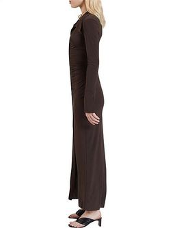 Bec & Bridge Sylvia Long Sleeve Maxi Dress Cognac Brown Size 6 for rent on The Volte - image 2