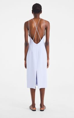Dion Lee Whitewash Link Slip Dress Blue Size 10  for rent on The Volte - image 6