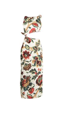Sir The Label Ambroise Knot Dress Midi Floral Print | AU 8  for rent on The Volte - image 16