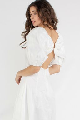 Aje Grove Dress White Size 6 for rent on The Volte - image 7