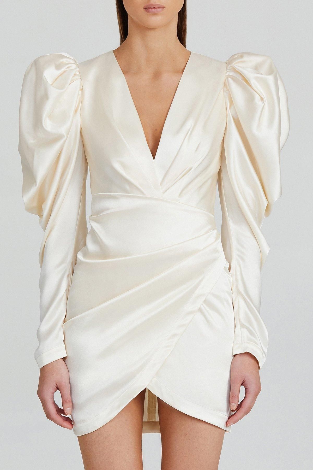 Alcer Irwin Dress Eggshell Size 6 - Image 5