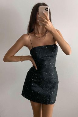 Paris Mini Dress - Black for rent on The Volte - image 1