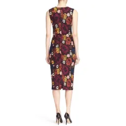 Alice and Olivia Nat Floral Embroidered Sleeveless Midi Sheath Dress Print Size 12 for rent on The Volte - image 3