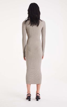 Dion Lee Stripe Rib Twist Dress Slate Green size 6 for rent on The Volte - image 4