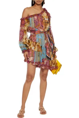 Zimmermann Fiesta Swing Mini Dress Spliced Size 8 for rent on The Volte - image 1