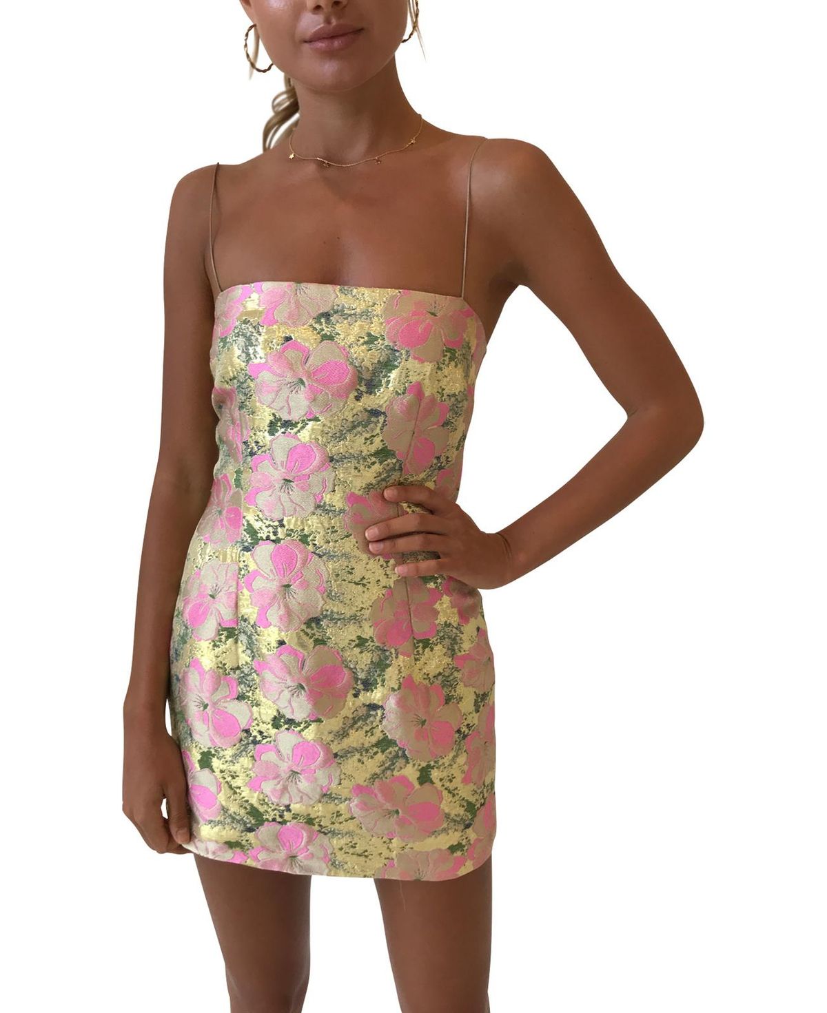 Bec & Bridge - Meet you at the Disco Dress / Metallic Pink Gold 8 - Image 1