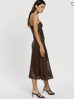 By Johnny Shine Asymmetric Bias Midi Dress for rent on The Volte - image 5
