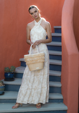 The Wolfgang Valencia Twist Neck Dress for rent on The Volte - image 1