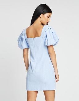 Bec & Bridge Anika Mini Dress Sky Blue Size AU 6  for rent on The Volte - image 4