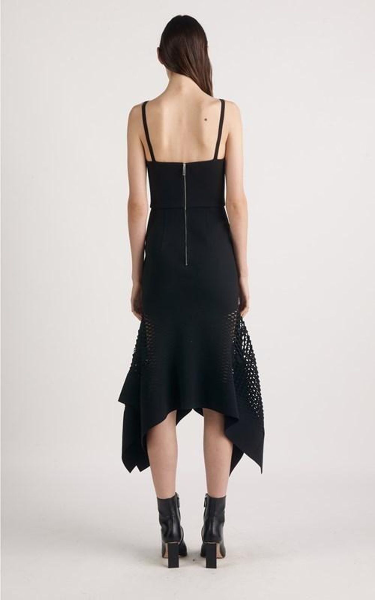 Dion Lee - Honeycomb Drape Perf Dress Black size 6 - Image 2