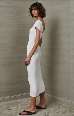 Bec & Bridge Millie Midi Knit Dress White Size 6 for rent on The Volte - image 2