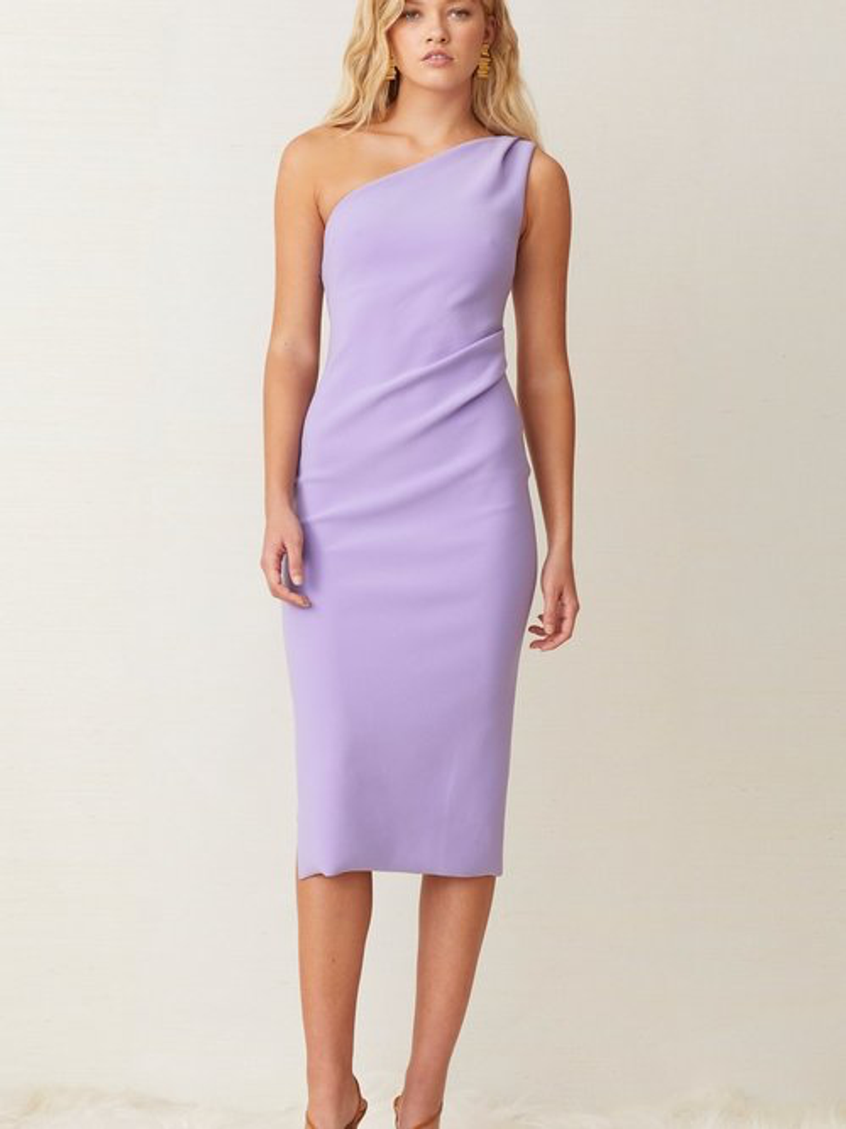 Bec and Bridge Gemma Asym Midi Dress Violet Size 6 - Image 6
