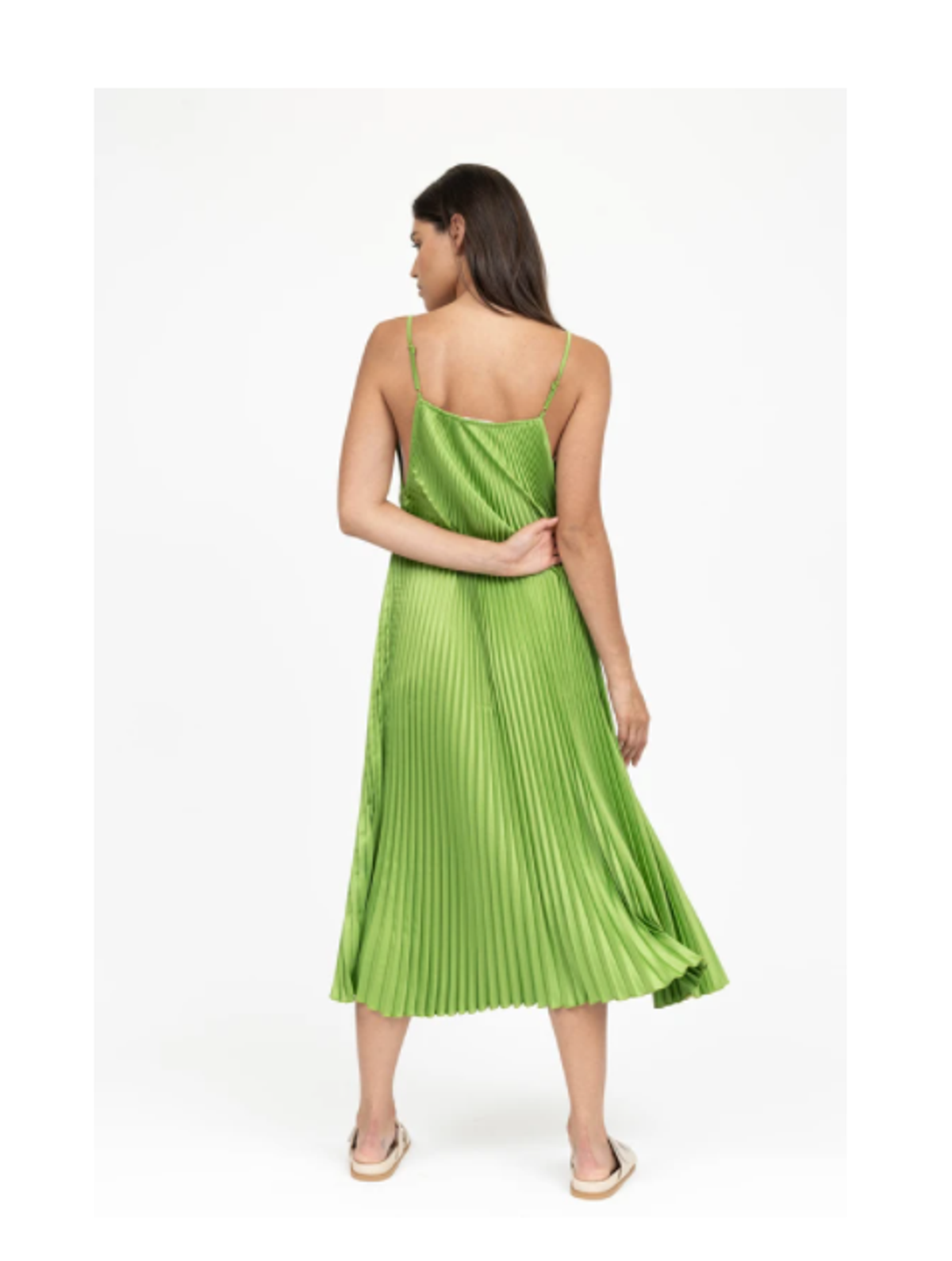 L'idee Bisous Strappy Gown Green Size 12 - Image 3