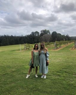 Aje Hushed Mini Dress Bamboo Green Size 8 for rent on The Volte - image 3