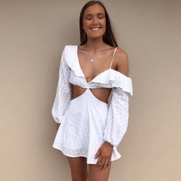 Sofia The Label Spritz Dress White Size AU 6 for rent on The Volte - image 1