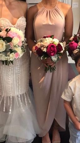 Shona Joy Core High Neck Ruched Dress  for rent on The Volte - image 3