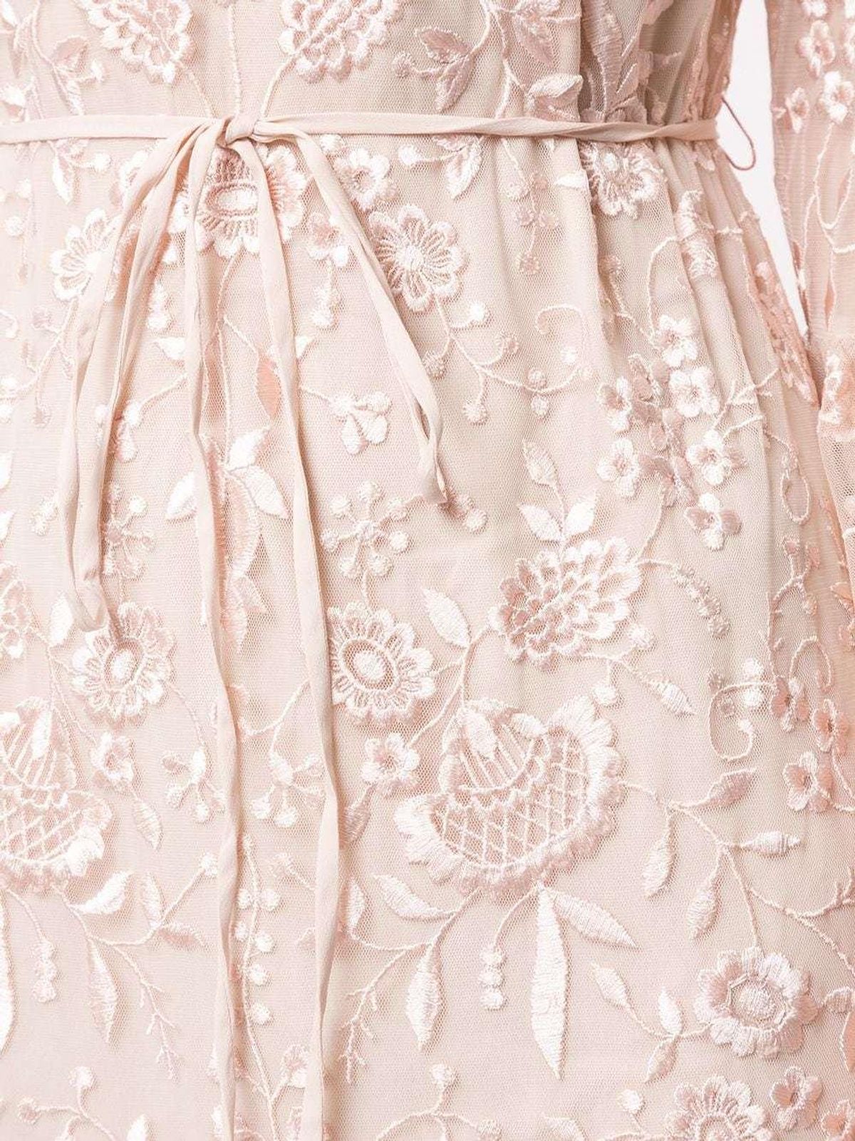 Needle & Thread sheer floral tie waist gown - Image 3