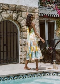 Steele Sia Midi Dress in Cabana Size XS / AU 6 for rent on The Volte - image 4