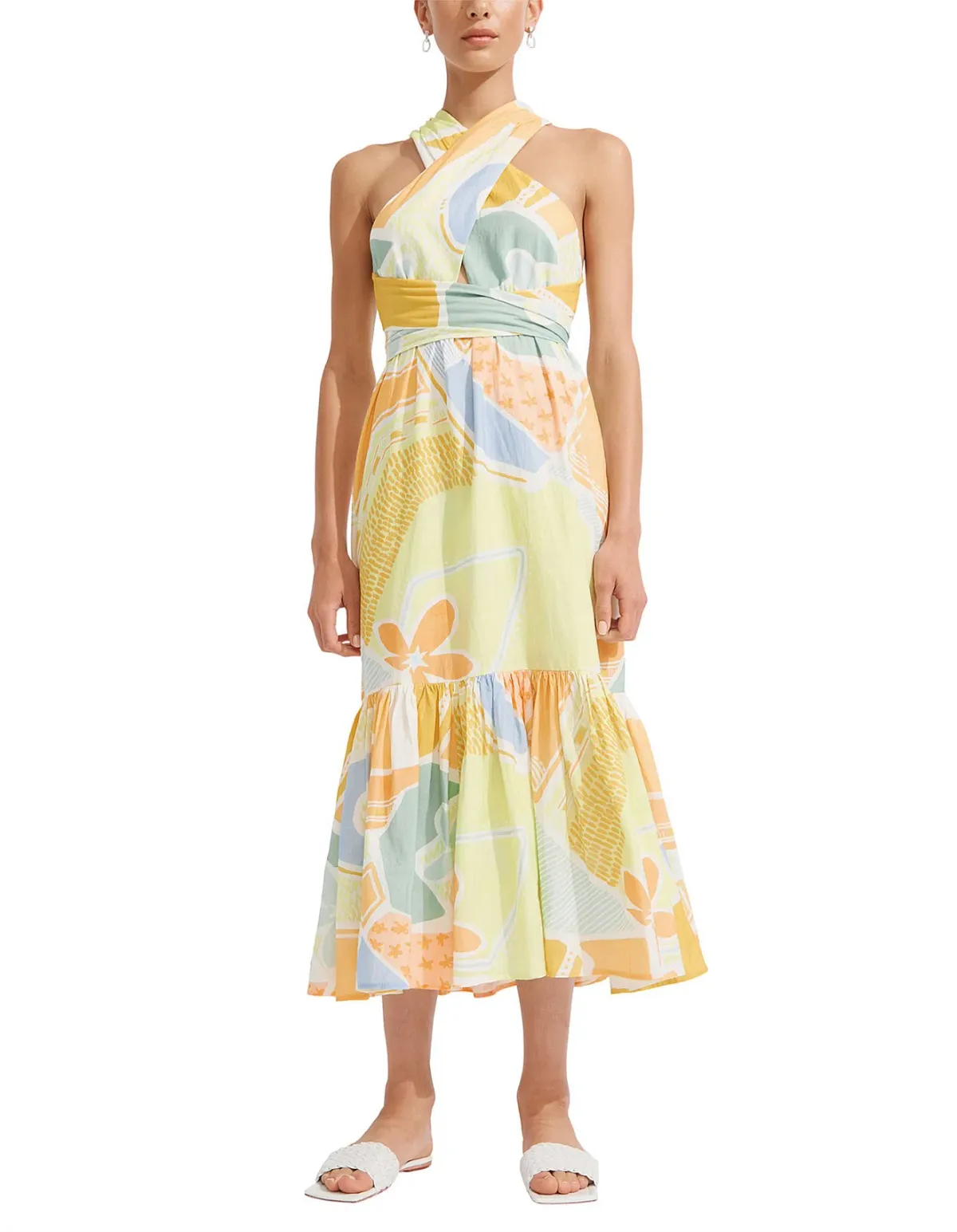 Steele Sia Midi Dress in Cabana Size XS / AU 6 - Image 1