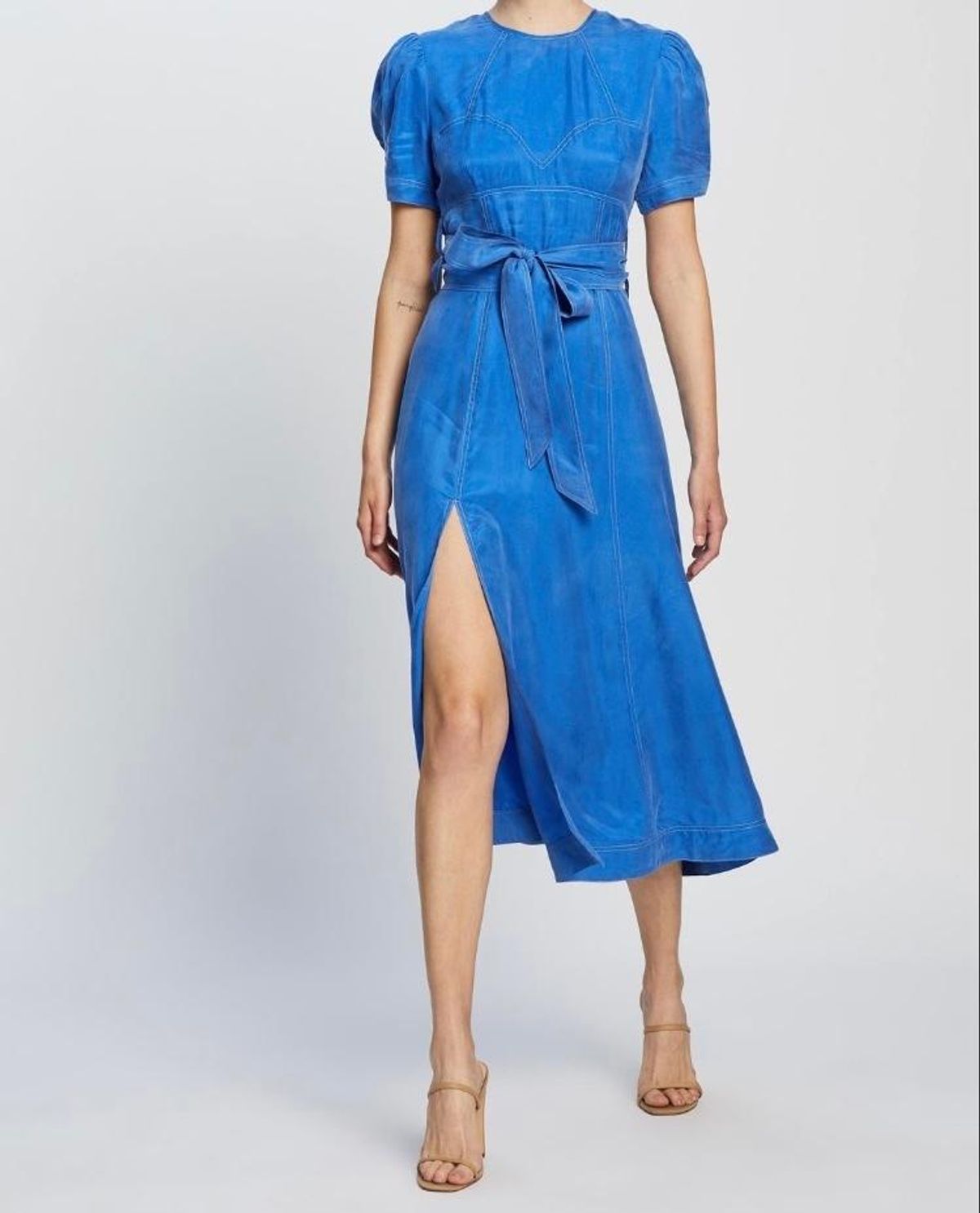 Alice McCall Eyes On You Midi Dress Blue Size 10 - Image 4