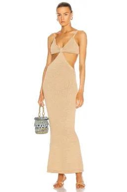 Cult Gaia Serita Knit Dress Sand Size XS for rent on The Volte - image 1