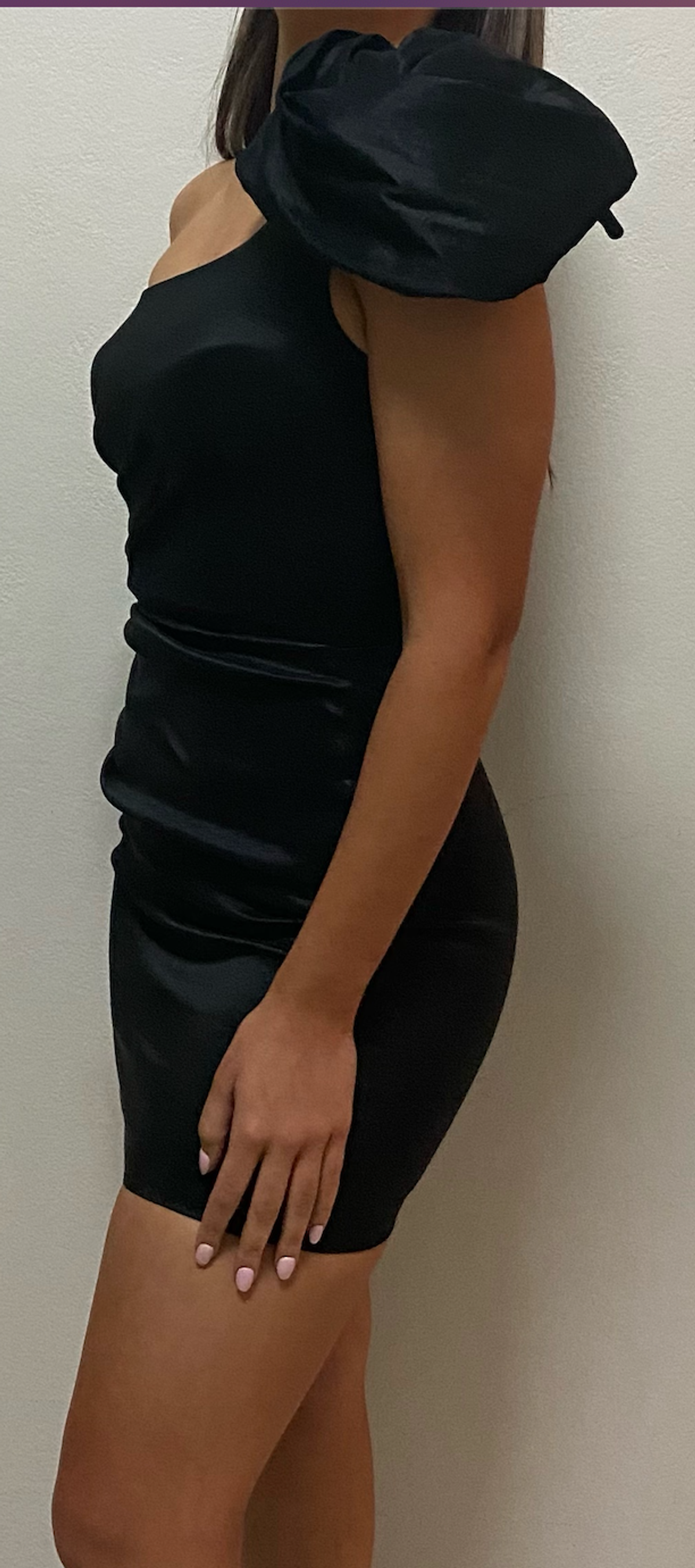 Love Nookie Candice One Shoulder Mini Dress Black Size 10 - Image 8