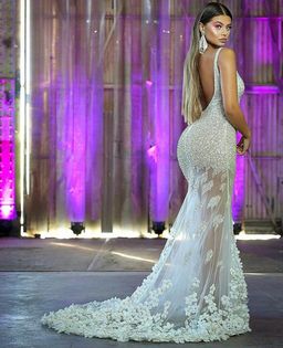 Portia and Scarlett PS3000 Couture Dress Silver Size 8 for rent on The Volte - image 3