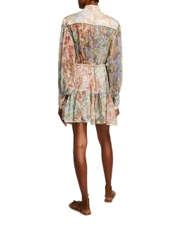 Zimmermann Lucky Bound Mini Dress Print Size 1/ AU 10 for rent on The Volte - image 3
