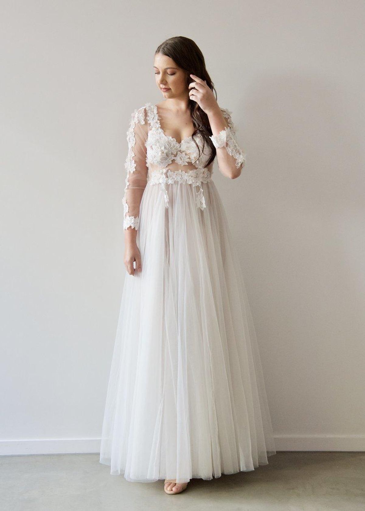 When Freddie Met Lilly Georgia Collection Gillian Gown White Size 10 - Image 1