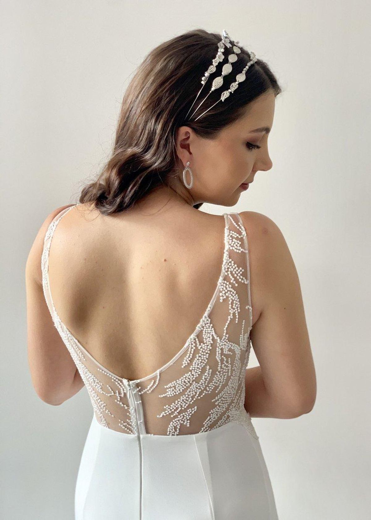 When Freddie Met Lilly Georgette Gown White Size 10 - Image 4