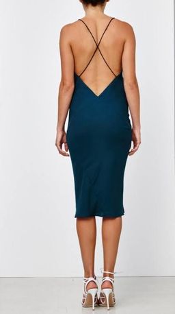 Maurie & Eve Sunrise Midi Dress Teal Size 6 for rent on The Volte - image 2