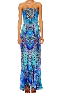 Camilla Strapless Moondance Dress Print Size 14 for rent on The Volte - image 1