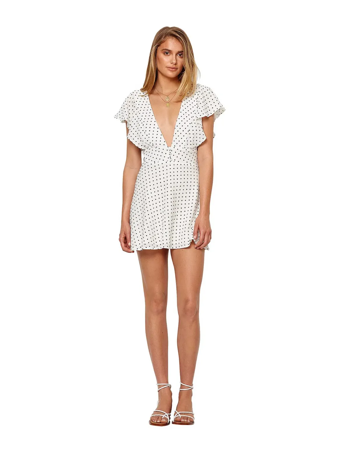 Bec & Bridge Petit Miam Plunge Dress Print Size 6 - Image 1