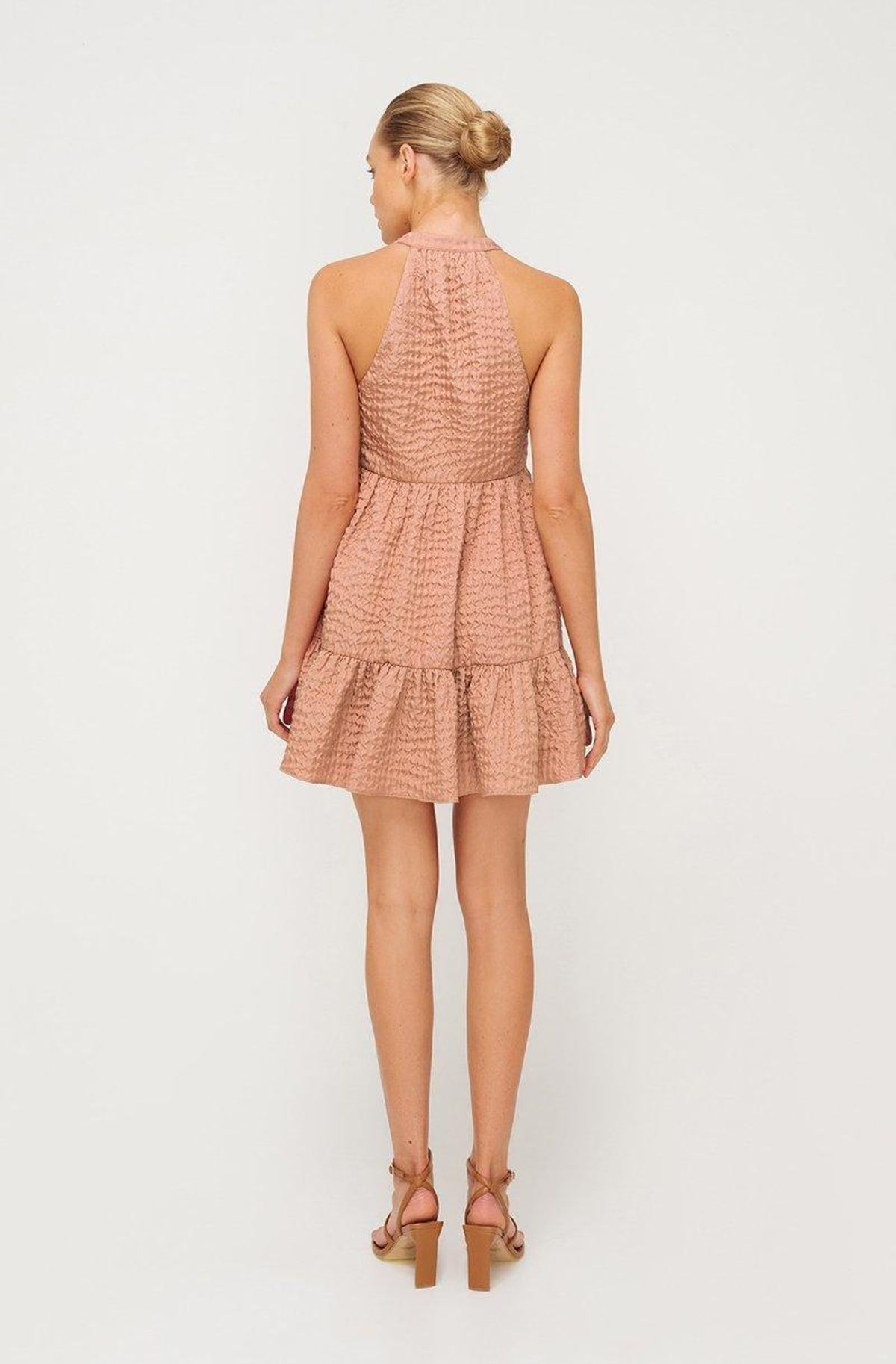 Sheike Milly Dress Nude Size 6 - Image 3