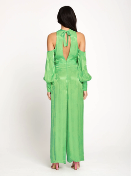 Alice McCall Green Apple Memory Lane Cold-shoulder Jumpsuit Size 4  for rent on The Volte - image 4