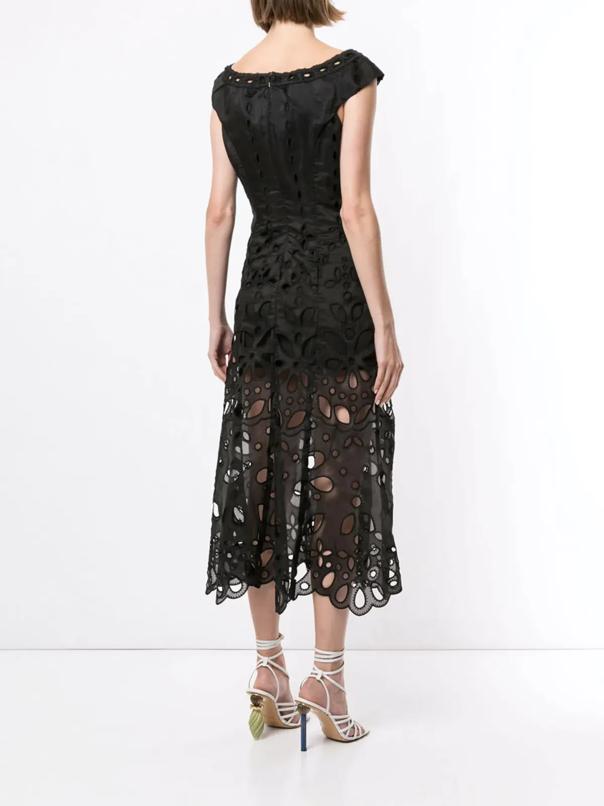 Alice McCall Baudelaire Broderie Anglais Midi Dress Black Size 4 - Image 2