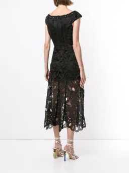 Alice McCall Baudelaire Broderie Anglais Midi Dress Black Size 4 for rent on The Volte - image 2