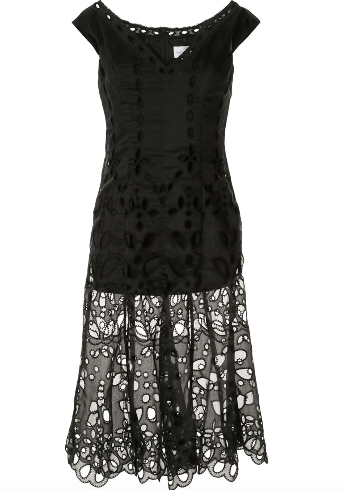 Alice McCall Baudelaire Broderie Anglais Midi Dress Black Size 4 - Image 6