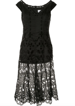 Alice McCall Baudelaire Broderie Anglais Midi Dress Black Size 4 for rent on The Volte - image 6