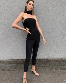 MISHA Black Christa Pantsuit Black Size 4/0 for rent on The Volte - image 1