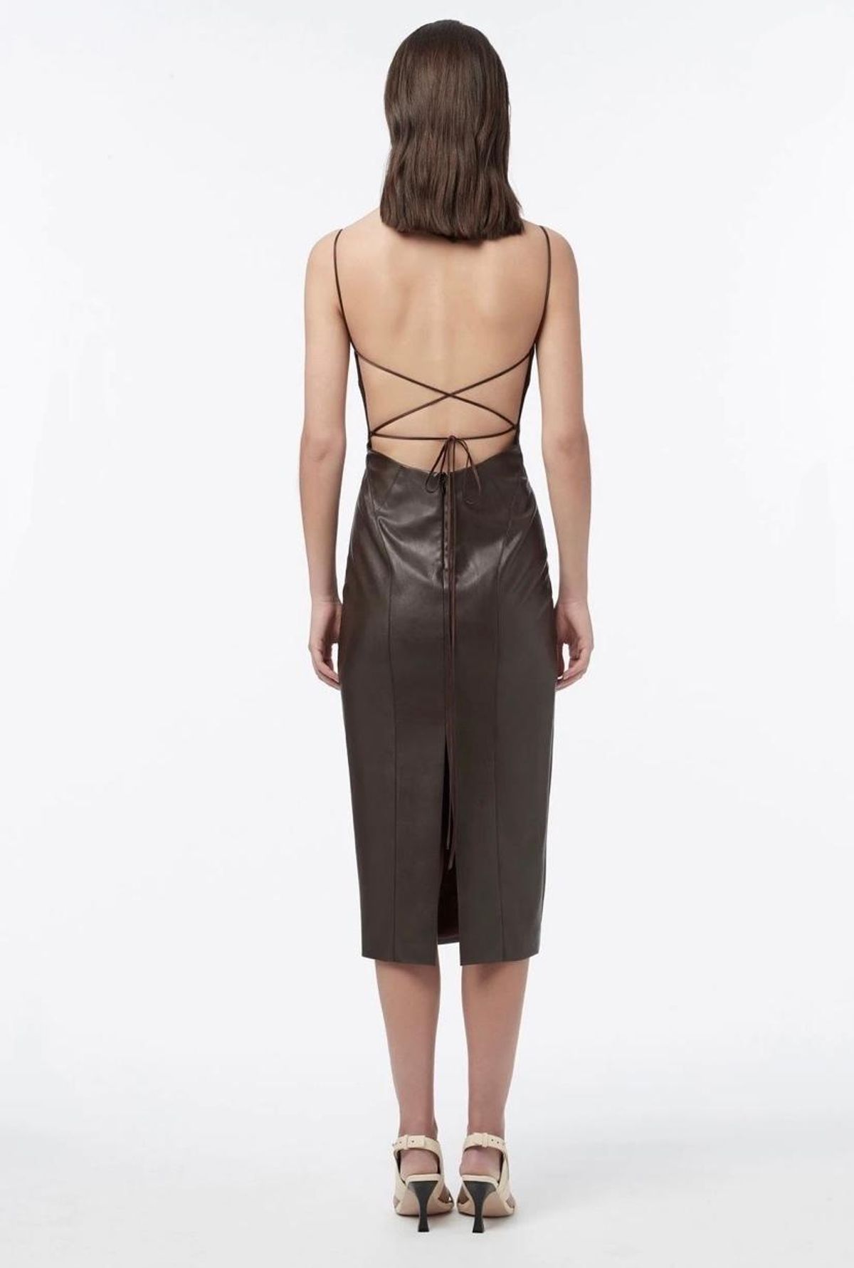 Manning Cartell Alter Egos Backless Midi Dress Brown Size 4 - Image 3