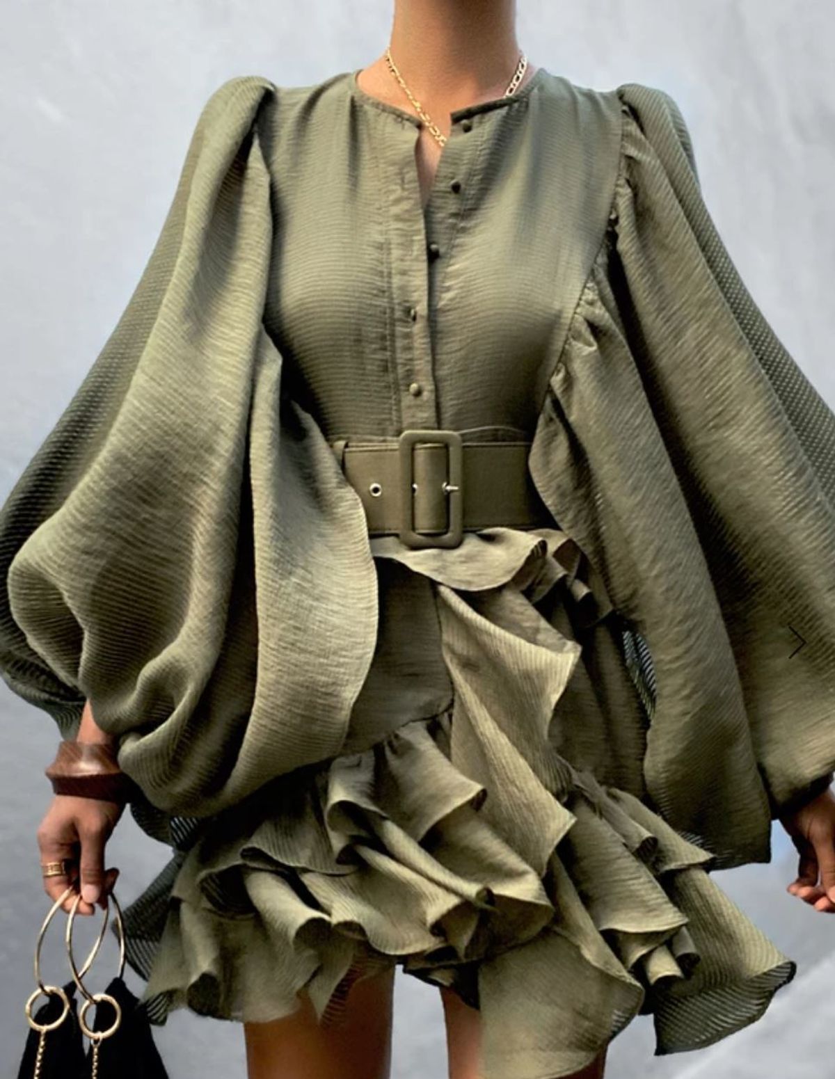 CHARLOTTE DRAPED MINI DRESS - SIZE 6 - Image 1