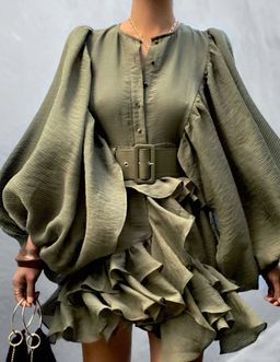 CHARLOTTE DRAPED MINI DRESS - SIZE 6 for rent on The Volte - image 1